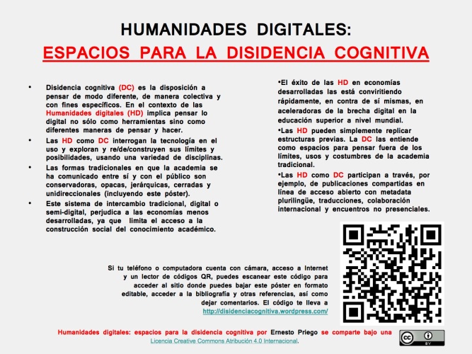 Humanidades digitales: espacios para la disidencia cognitiva (Priego 2012, jpg)